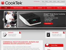 Tablet Screenshot of cooktek.com